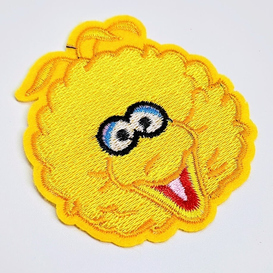 送料無料！ ★刺繍アイロンワッペン★【Sesame Street / Big Bird（セサミストリート/ ビッグバード）】〚アメリカン雑貨 アメトイ〛