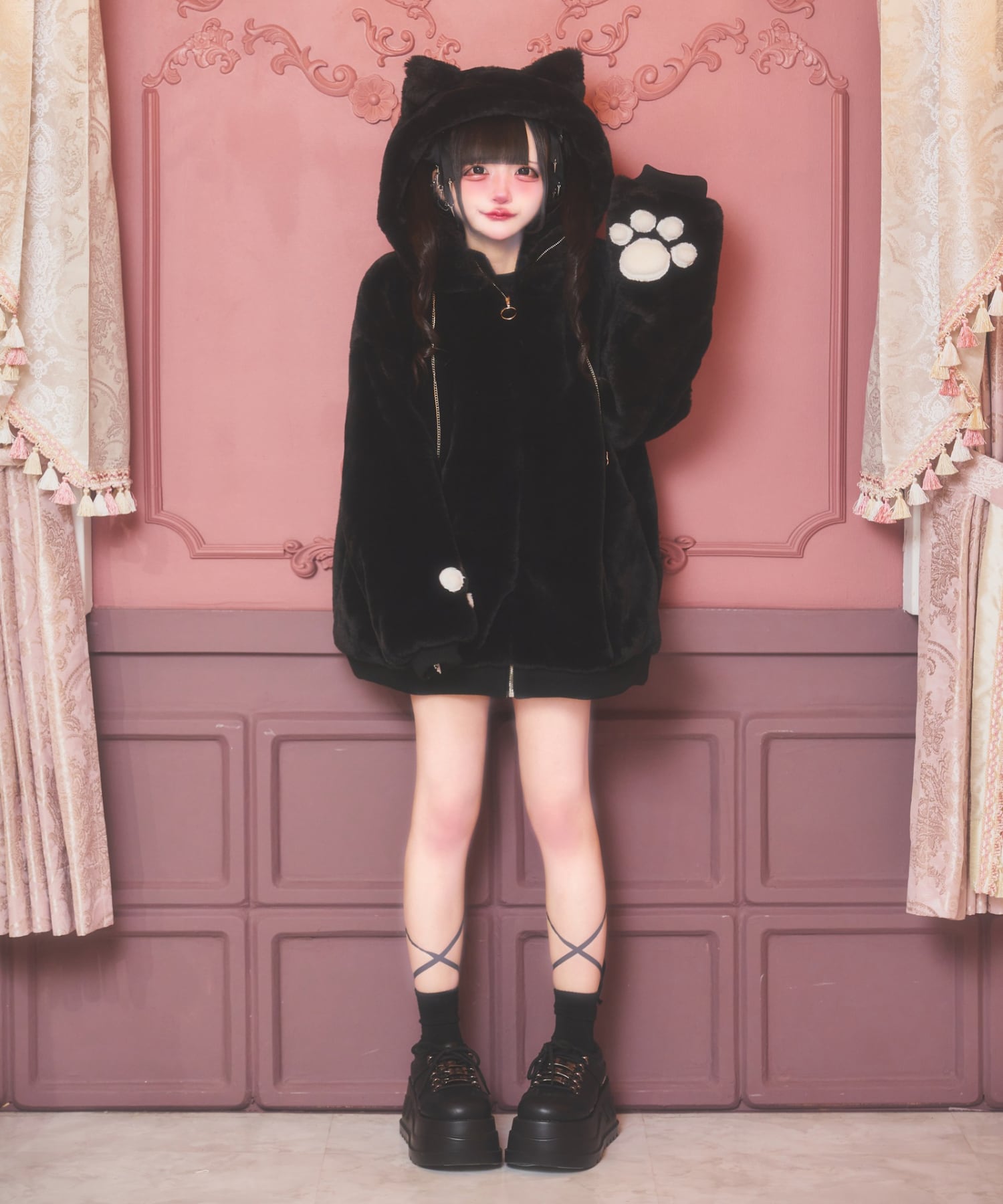 nyanme ねこちゃんあうたー ブラック ねこちゃんあうたー(ブラック) | nyan Me.