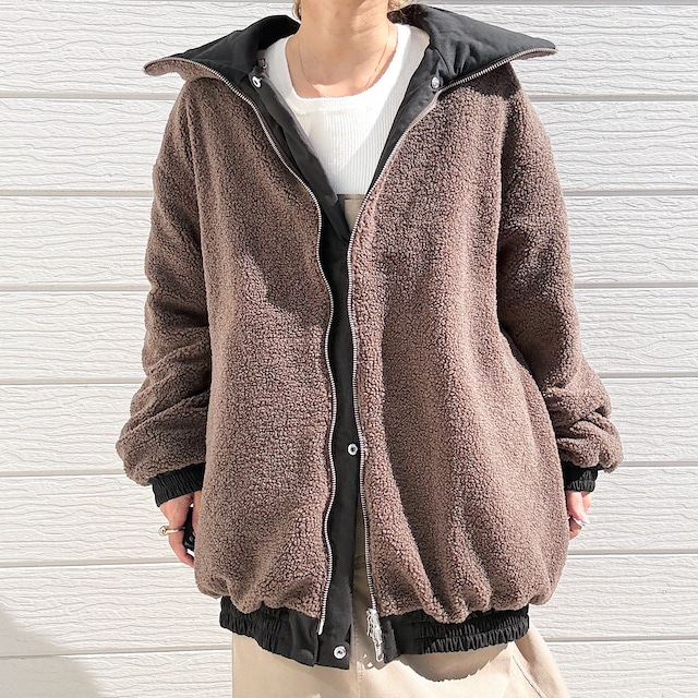 Wジップリバーシブルブルゾン
