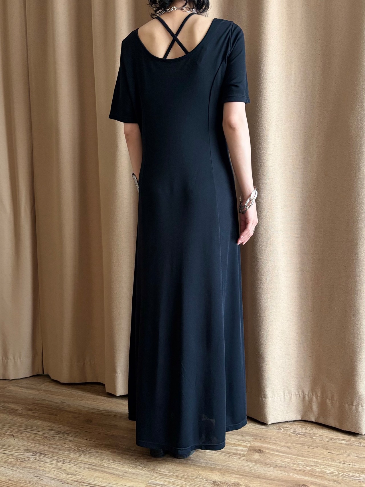 MADE  IN ITALY floral embroidery maxi dress-5294-7