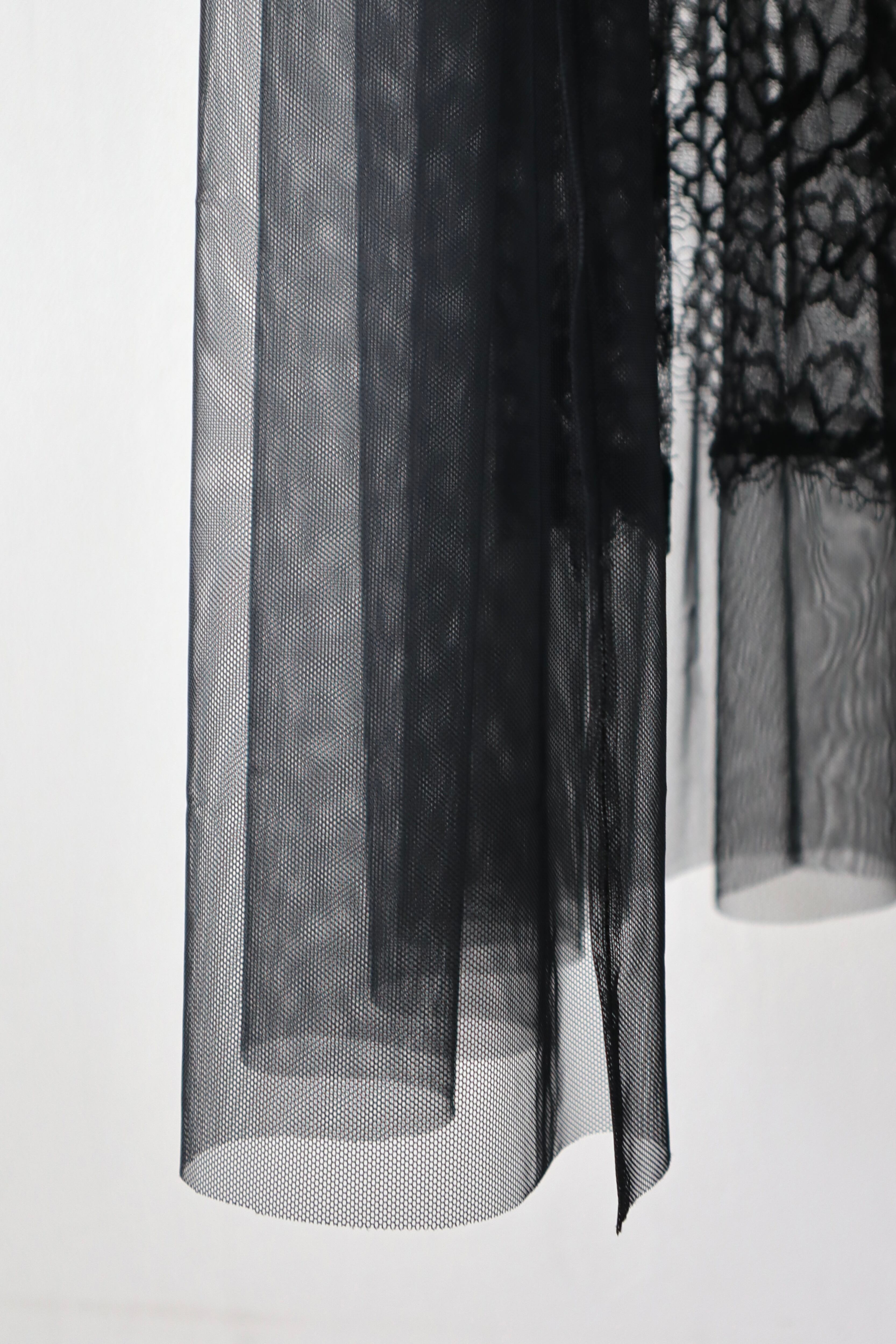 ⚠️受注商品【RYU KAGA】12:Knitted Lace Fringe Cummerbund Skirt