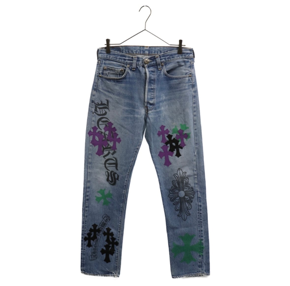 クロムハーツchromehearts リーバイス501 クロスパッチデニム クロムハーツchromehearts リーバイス501 クロスパッチデニム