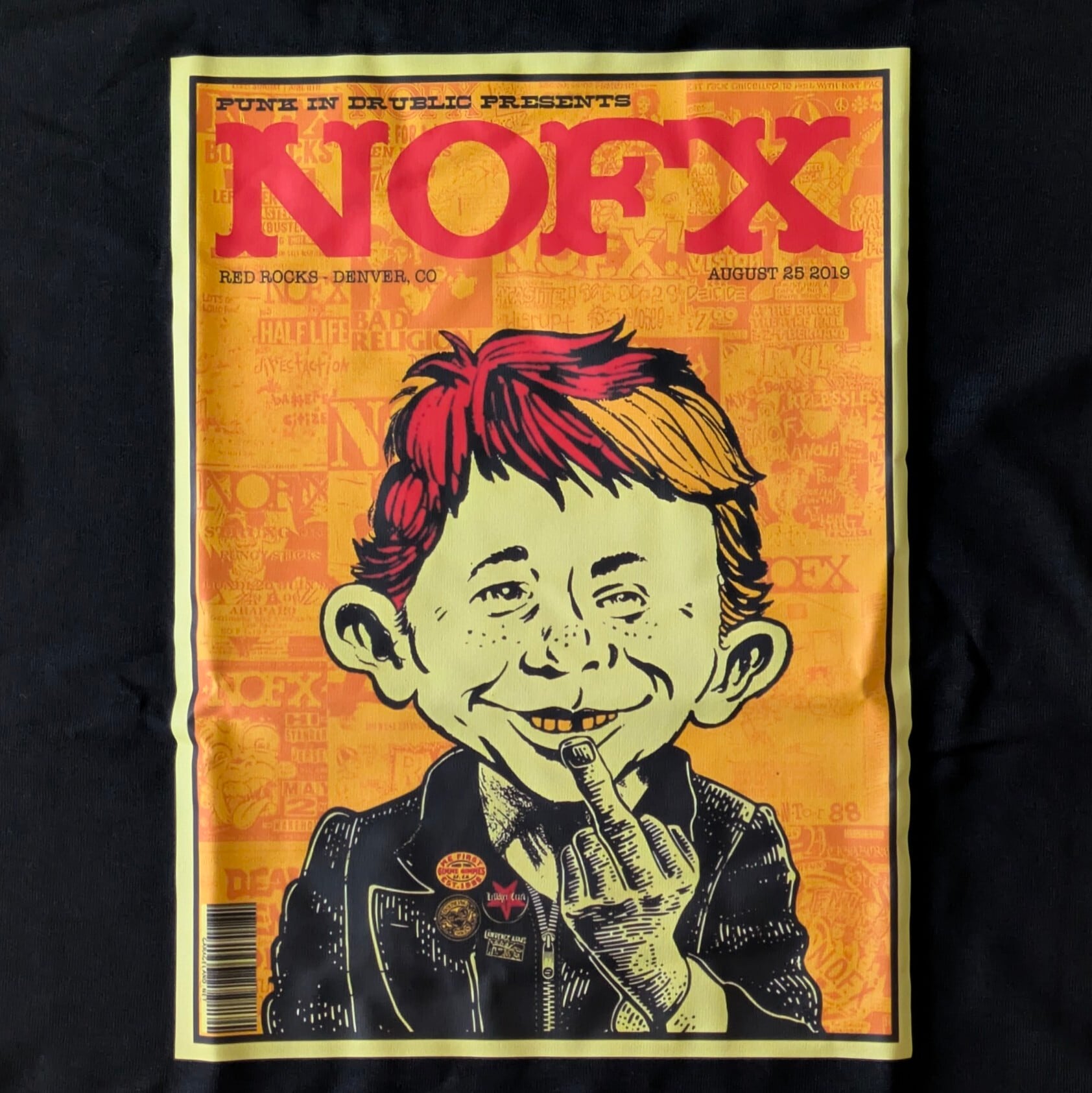 再入荷！【 NOFX（ノーエフエックス）】MAD アルフレッド・E・ニューマン / バンドTシャツ/ Tシャツ〚アメリカン雑貨 アメトイ〛