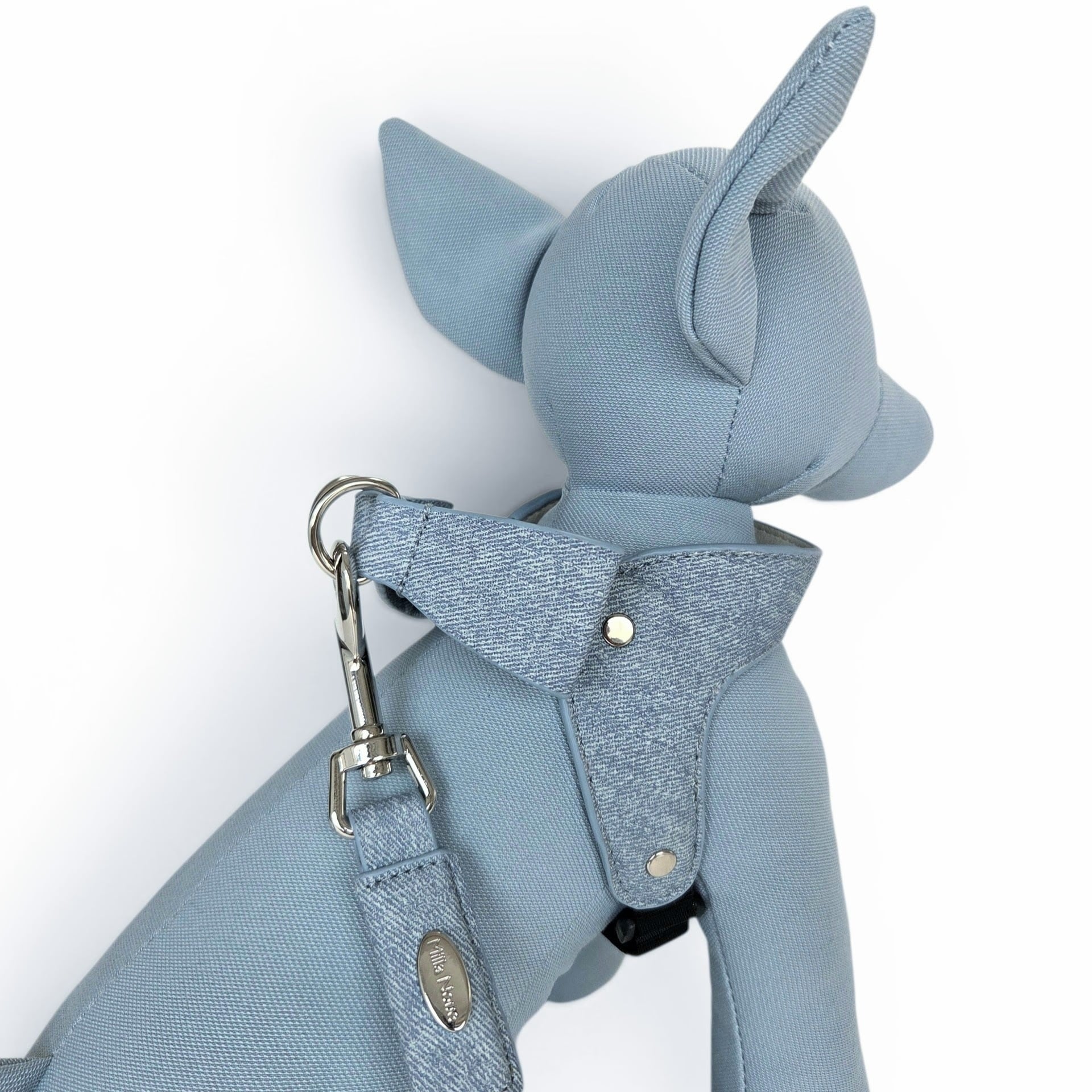 Milla Ribbon Harness Denim（名入れ刻印対応） バックリボンハーネス