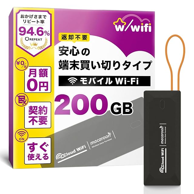 Starway モバイルルーター SIMフリー 国内100GB付き 365日間 ポケット