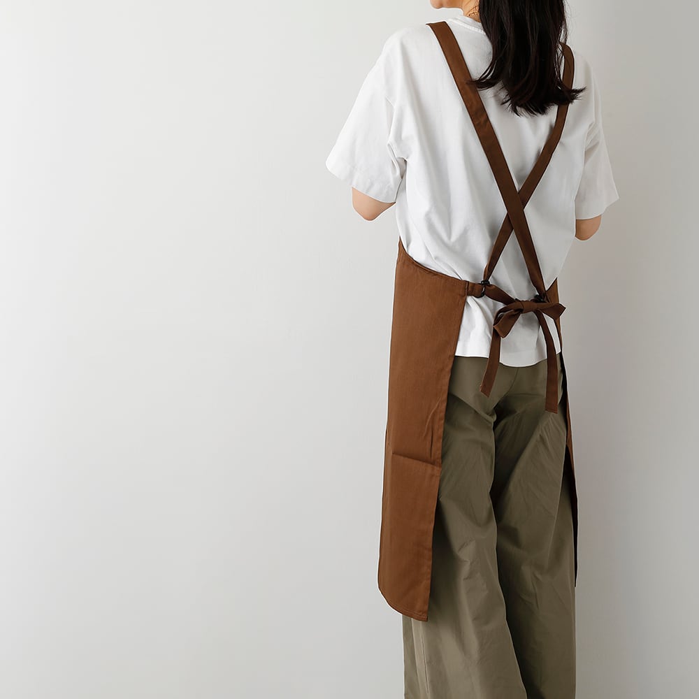 カジュアルエプロン ブラウン | stampa