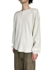 【is-ness】Thermal Henley Long-sleeve Shirt
