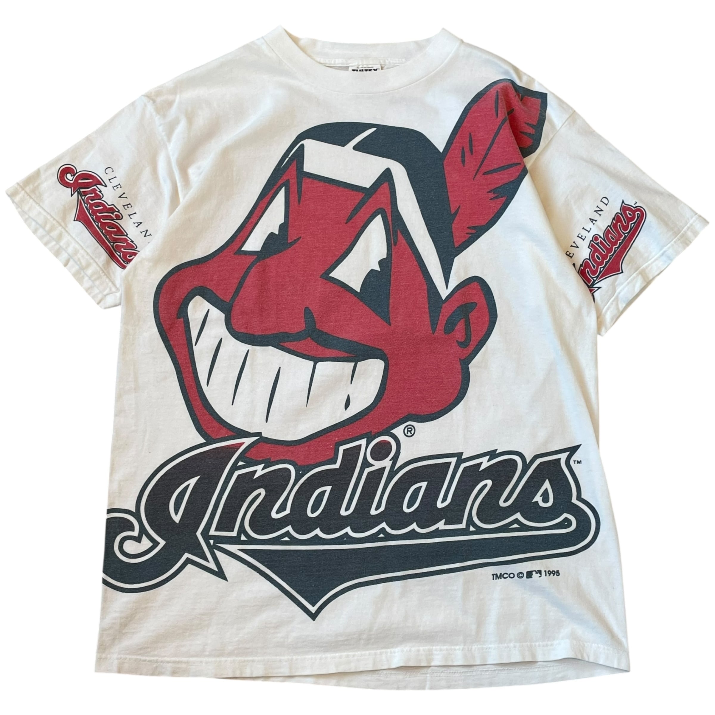 1995s Indians "Big logo" T-shirt