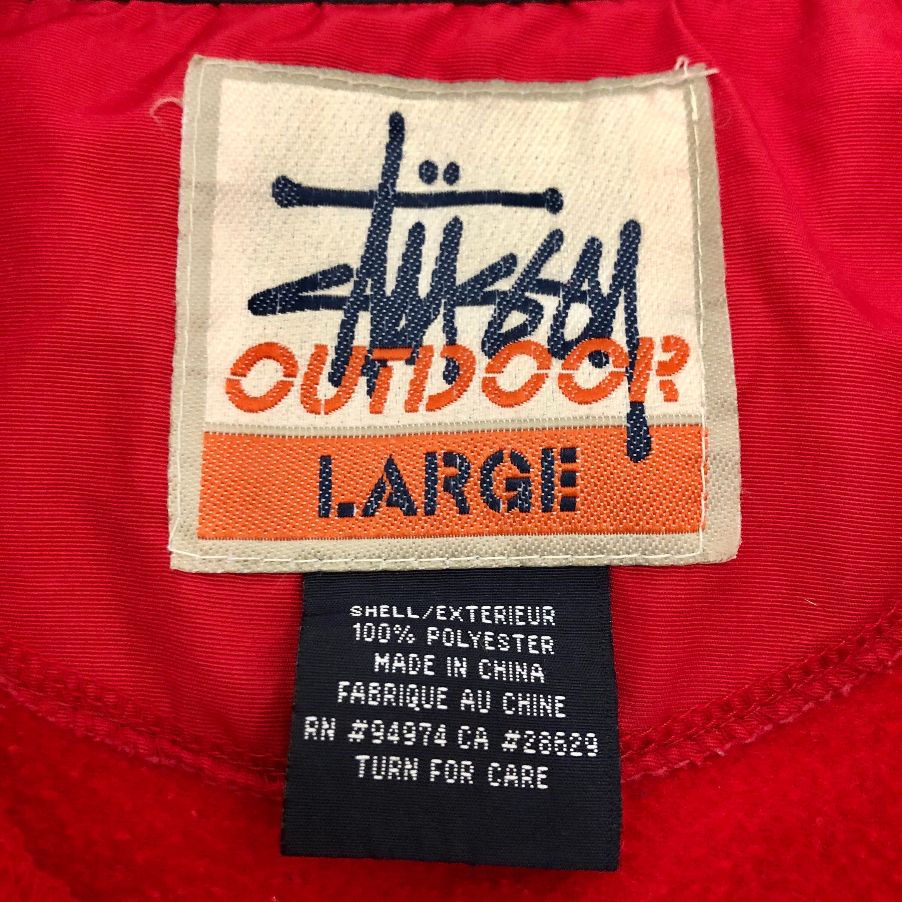 90s OLD STUSSY/STUSSY OUTDOOR/Fleece Jacket/L/フリースジャケット