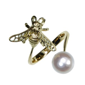 蜂と真珠の指輪【18kモデル受注ページ】
