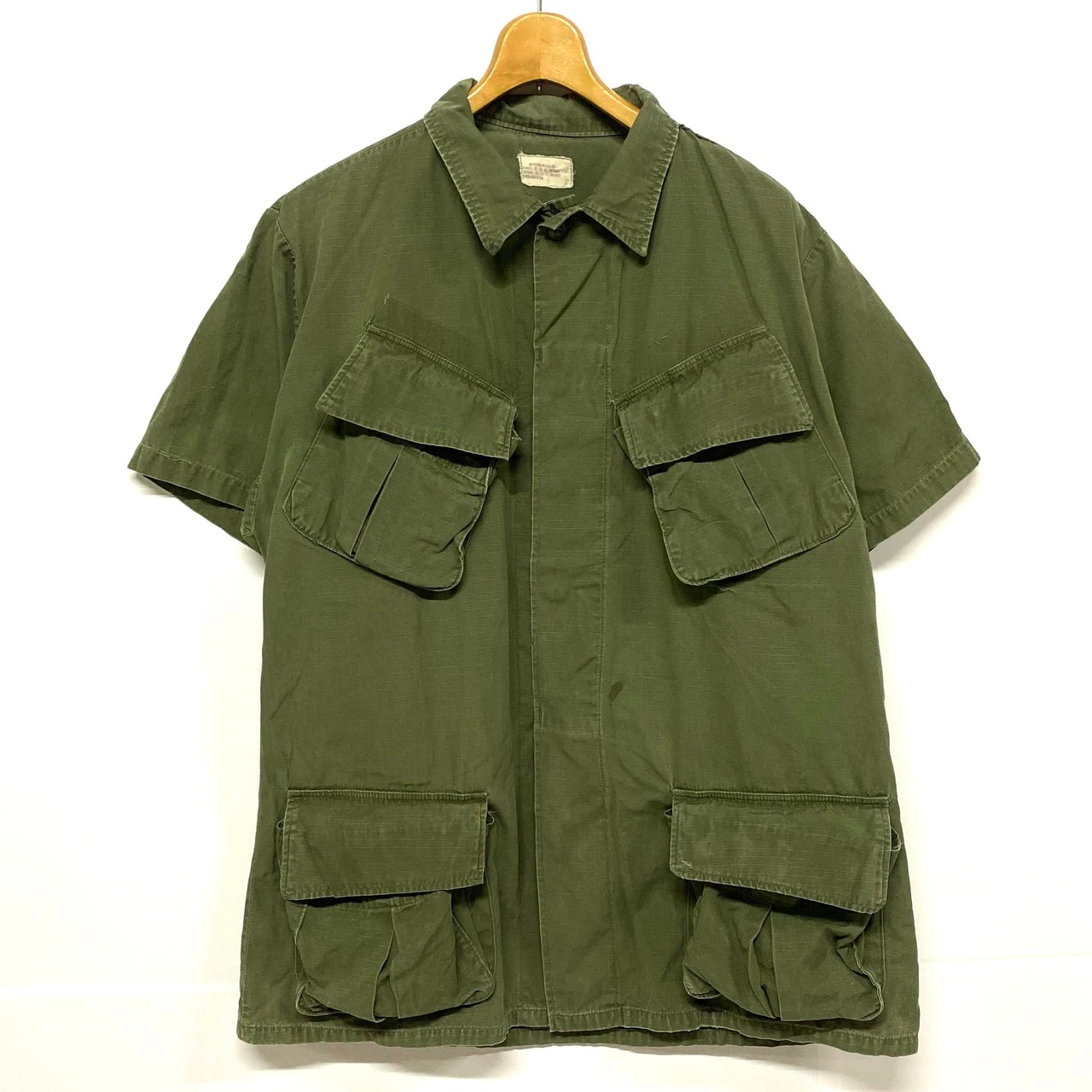 69年納品 米軍実品 半袖 ジャングルファティーグジャケット ミリタリー 