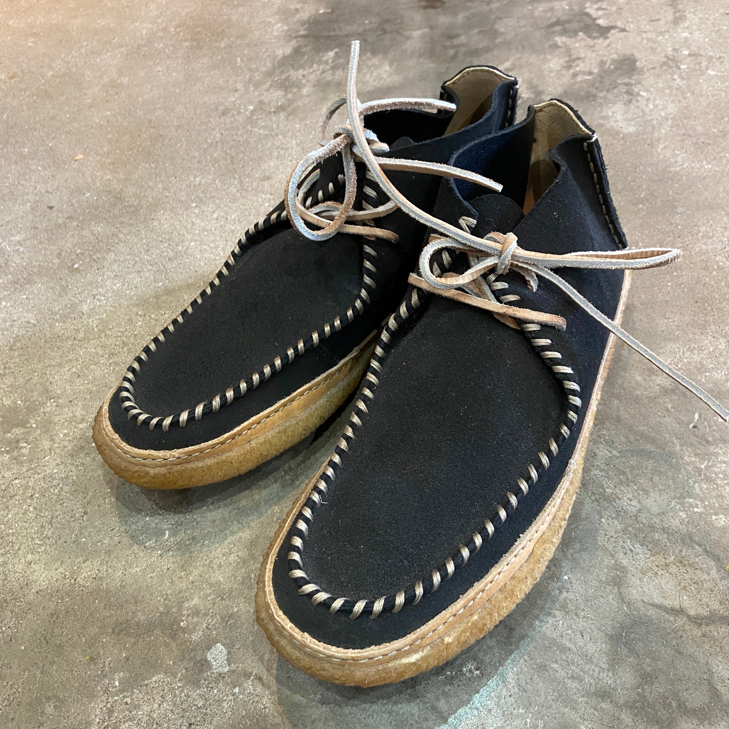 美品 Clarks ベルクロ レザー スニーカー