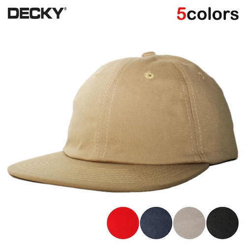デッキー ストラップバックキャップ 帽子 メンズ レディース DECKY 無地 シンプル フリーサイズ 200