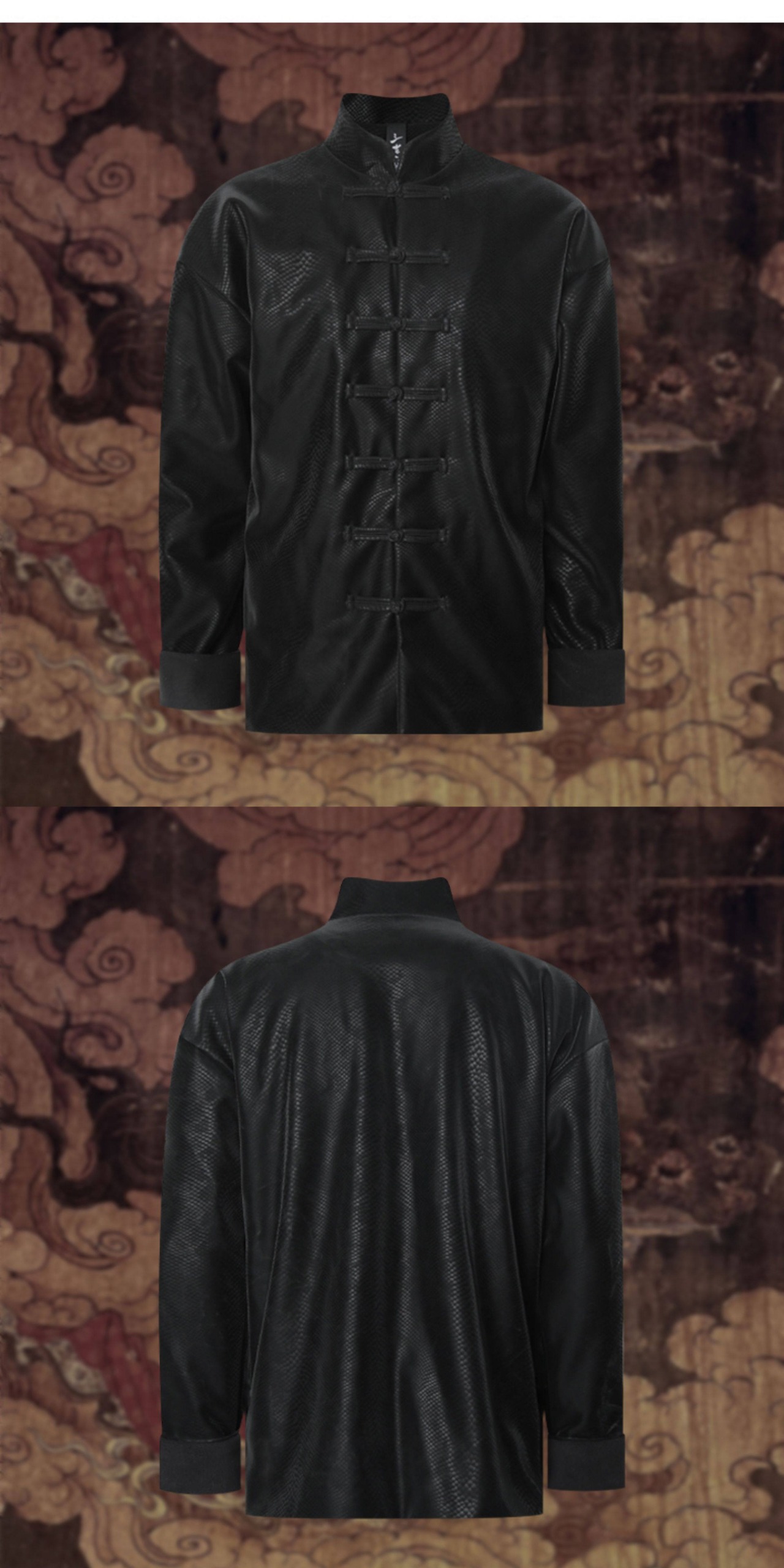 Leather Ram Wool Tang-Style Jacket【G1156】