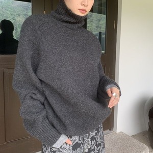 Turtle Neck Knit Pullover 501974