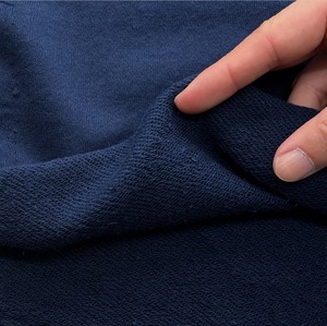 ★TC524◆2m◆綿100%裏毛ニット生地◆ネイビー