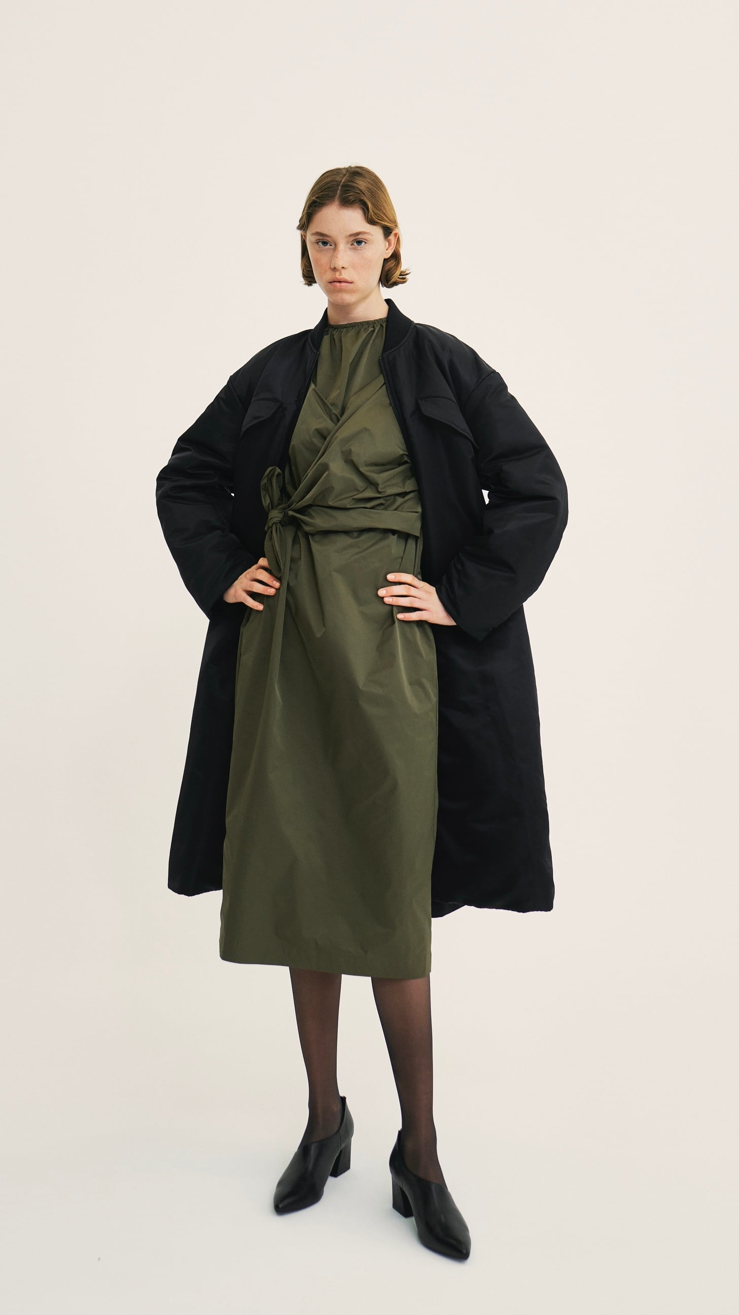 REKISAMI -Long MA1 Coat- :NAVY, :BLACK,