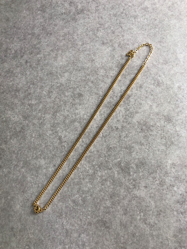 Christian Dior クリスチャン ディオール ネックレス ゴールド DIORロゴ 喜平チェーン vintage ヴィンテージ オールド f5ev78