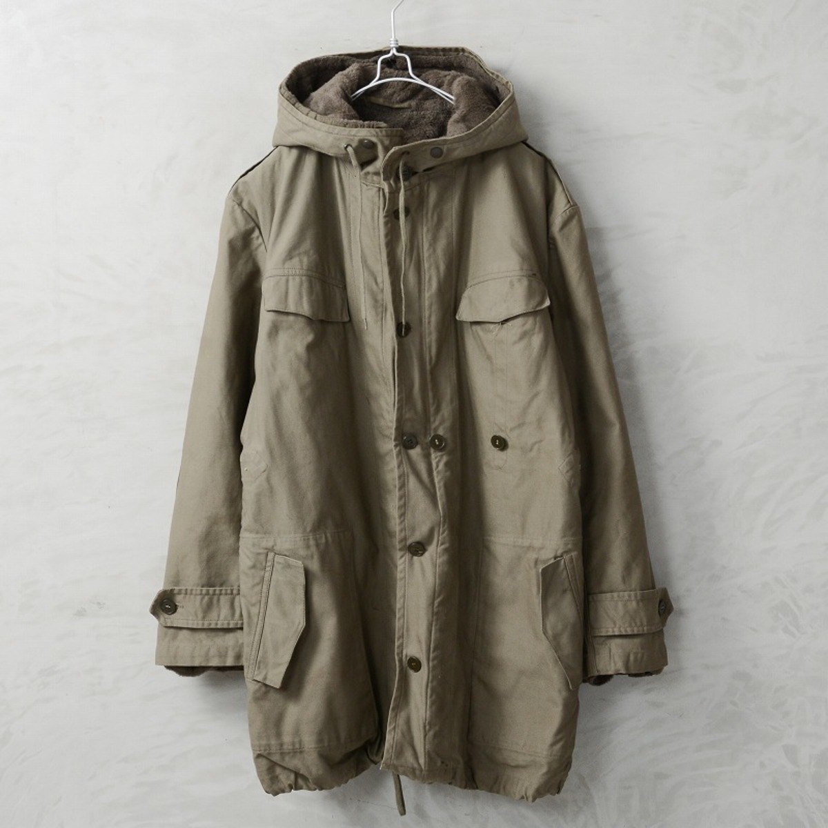 実物 USED ドイツ軍 ボアライニング フィールドパーカー OD【01370 