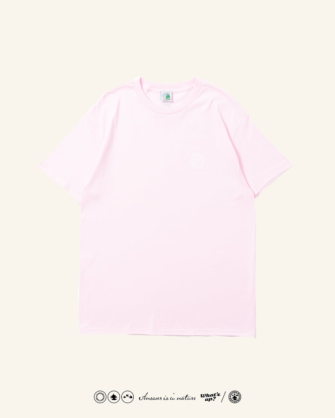 US COTTON BASIC TEE PINK