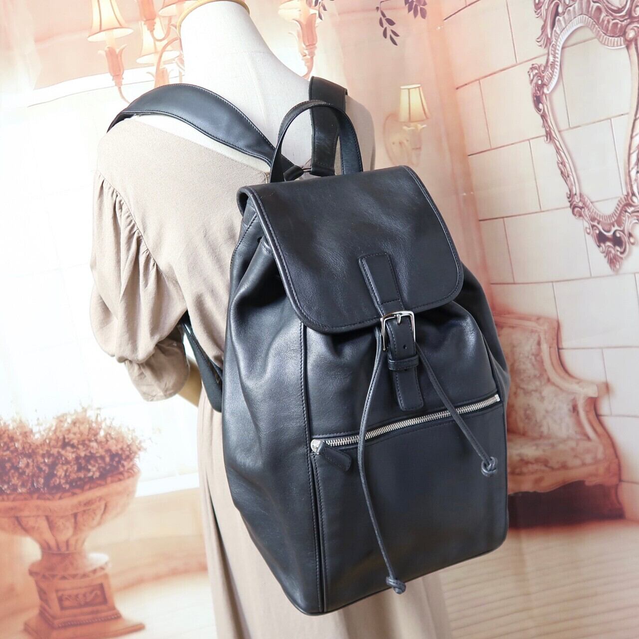 紫③ SALE‼︎【希少】coach オールドコーチ リュック 大容量 【美品