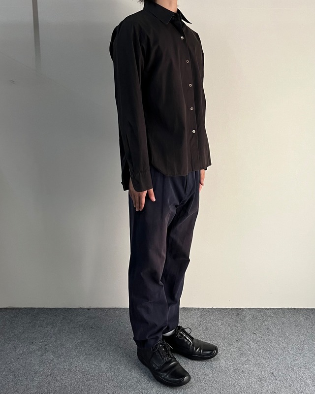 【agnès b】basic black shirt