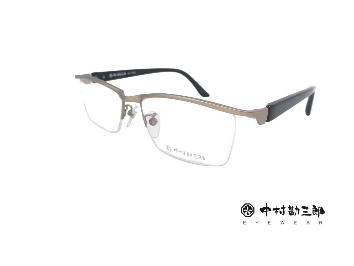 中村勘三郎(ナカムラカンザブロウ) KN-2543 シルバー/ブラック 55□17 