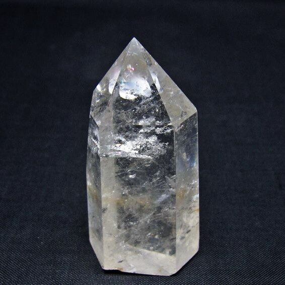 水晶 六角柱 ポイント 置物 一点物 142-10972