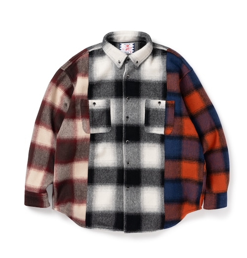 【SON OF THE CHEESE】Crazy Check Shirt(MULTI)〈国内送料無料〉