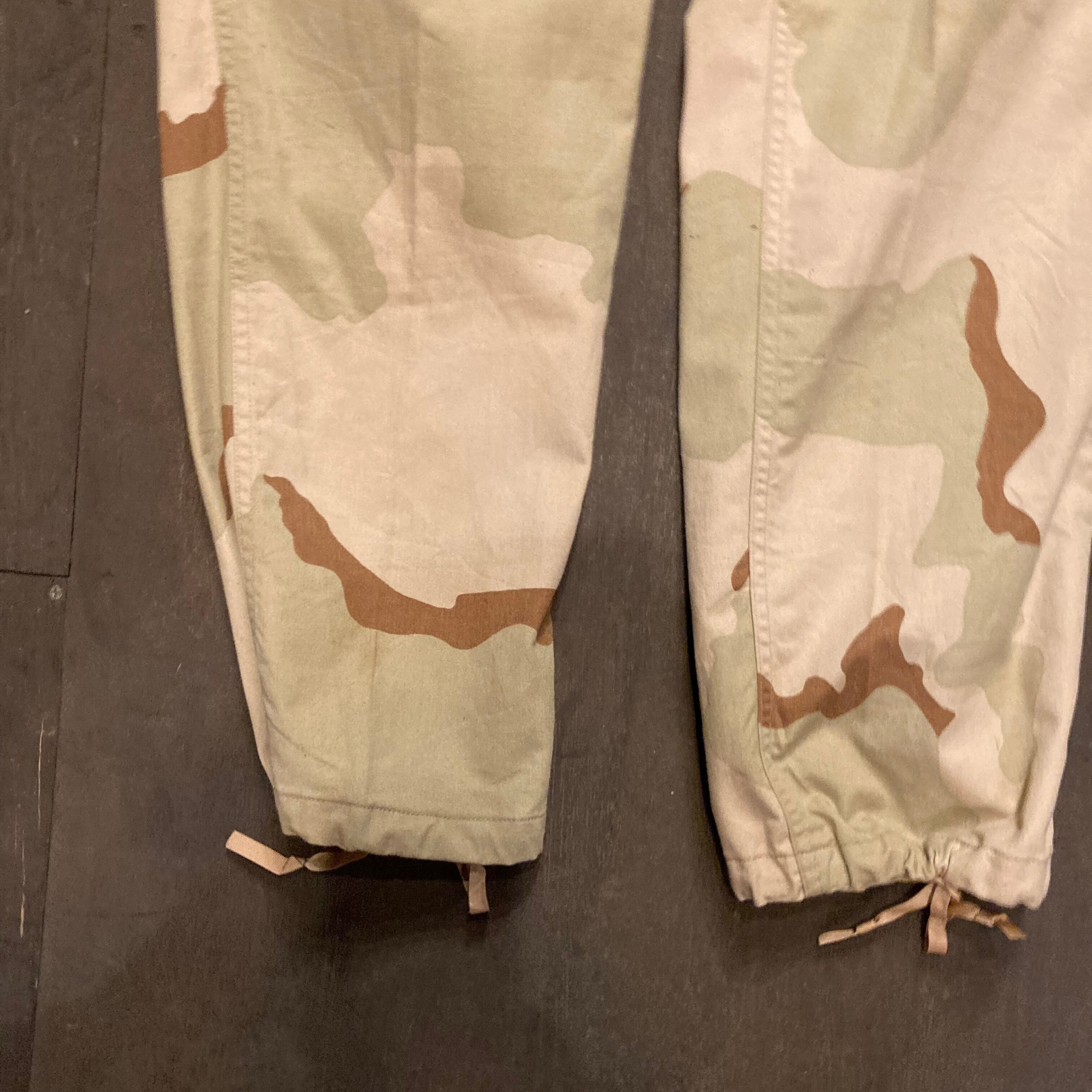 90s US Army 米軍 実物 3C デザートカモ 迷彩 カーゴパンツ リップス