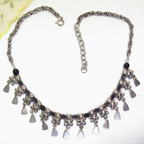 テディベアが並ぶネックレス　ヴィンテージネックレスのセール通販　10734N