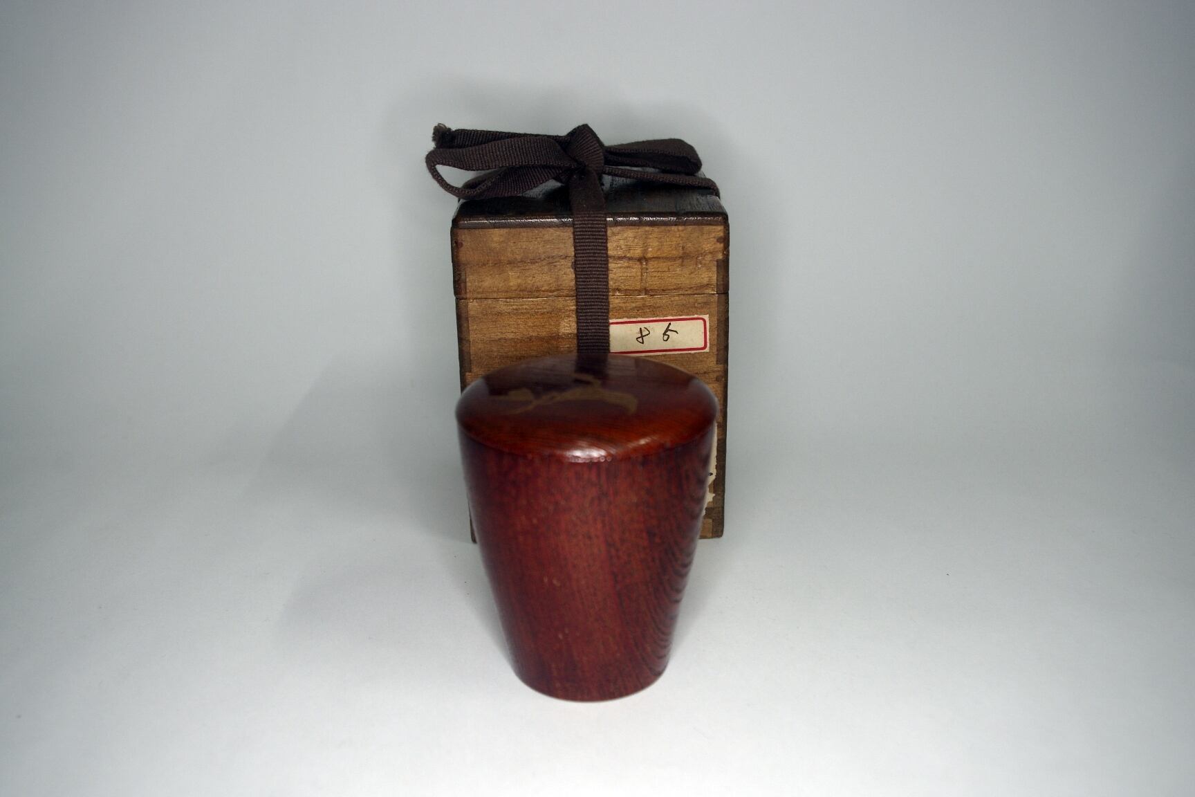 茶道具　村田道寛作　金蒔絵　蜜柑香合　共箱　V　8370 茶道具 香合 琳派香合 蔦蒔絵 かぶせ蓋 坂田峰春作 茶道 : 茶道具