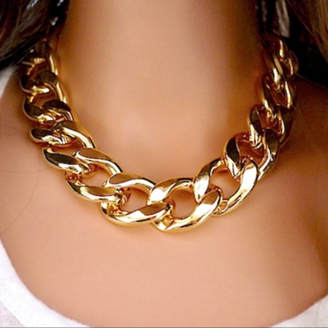 【即納／再入荷】Big chain choker《2colors》