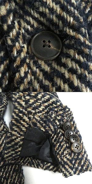 極美品□BOGLIOLI/ボリオリ ヘリンボーン バージンウール ツイード