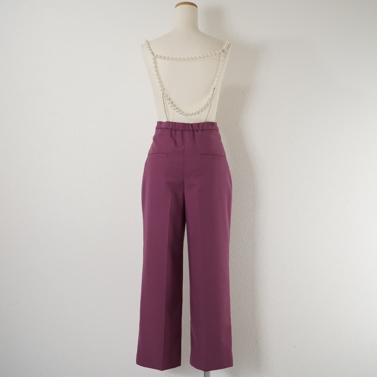 AMERI アメリ DROP PEARL SUSPENDER PANTS ドロップパールサスペンダー