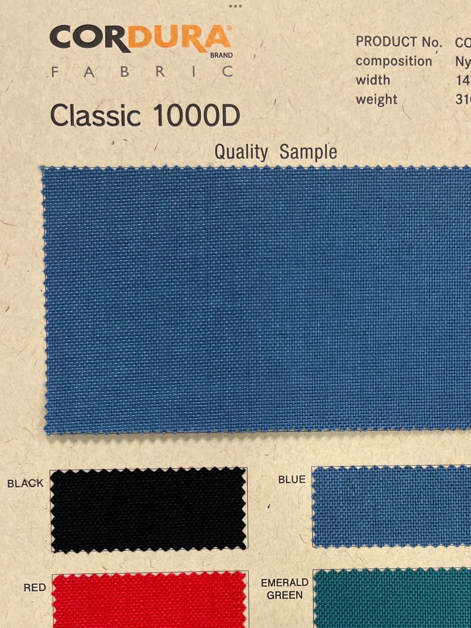 CORDURA 1000D 1.0m 吉永商店