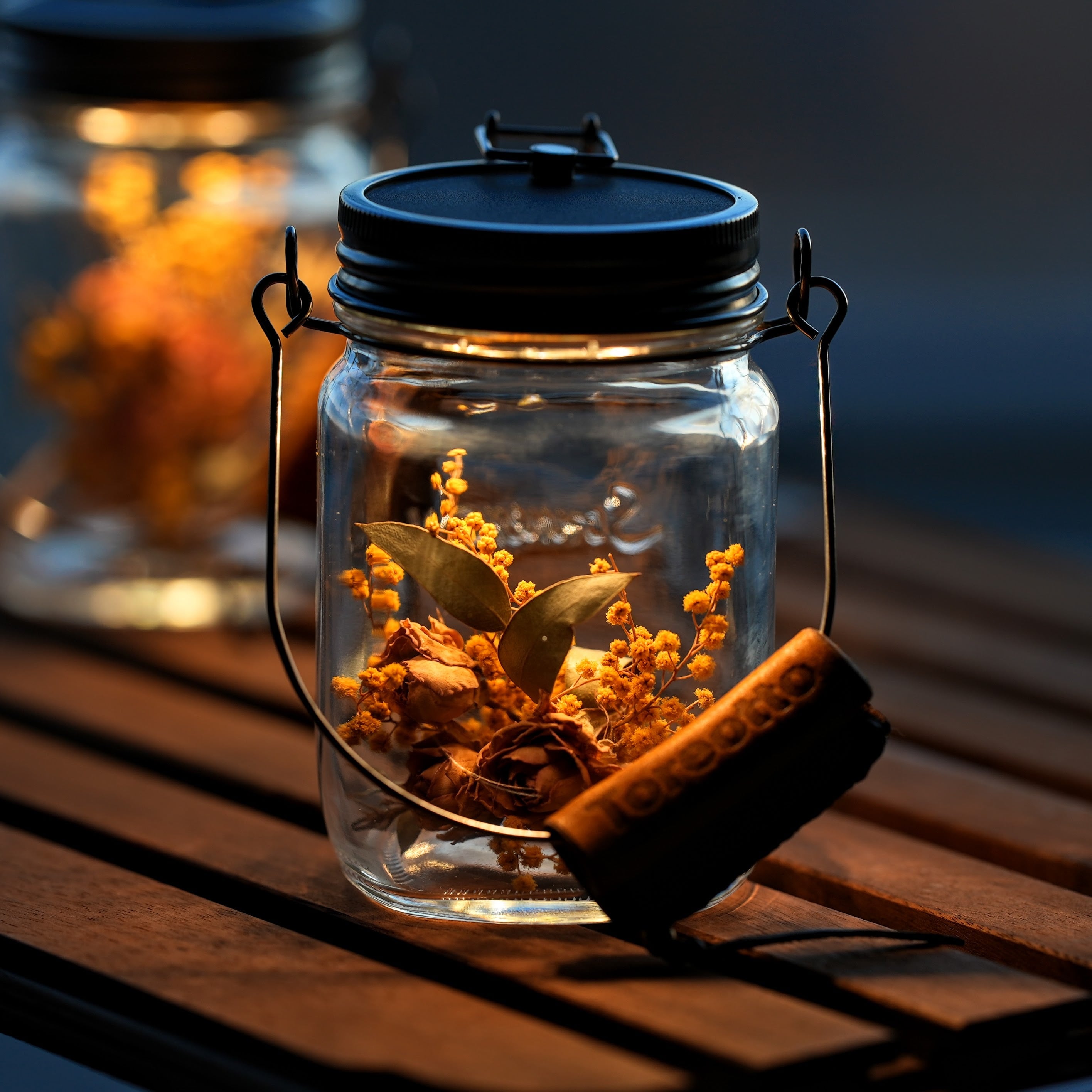 クリスマスギフト】sonnenglas mini アンティークローズ＆ミモザ2