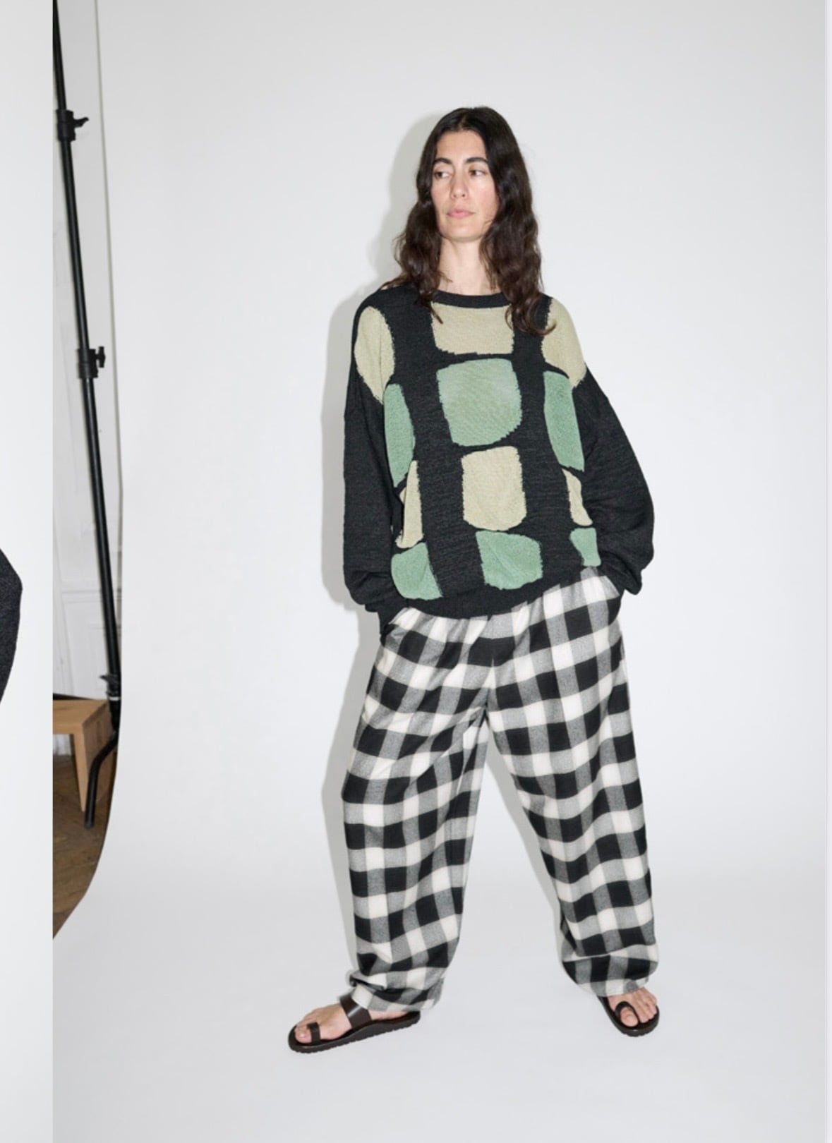 Cristaseya  [WASHI PAPER PATCHWORK SWEATER]