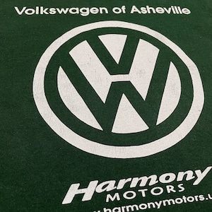 【DELTA】USA素材 企業系 フォルクスワーゲン ロゴ Tシャツ バックプリント 自動車販売会社 volkswagen ディープグリーン youth XL 半袖 us古着