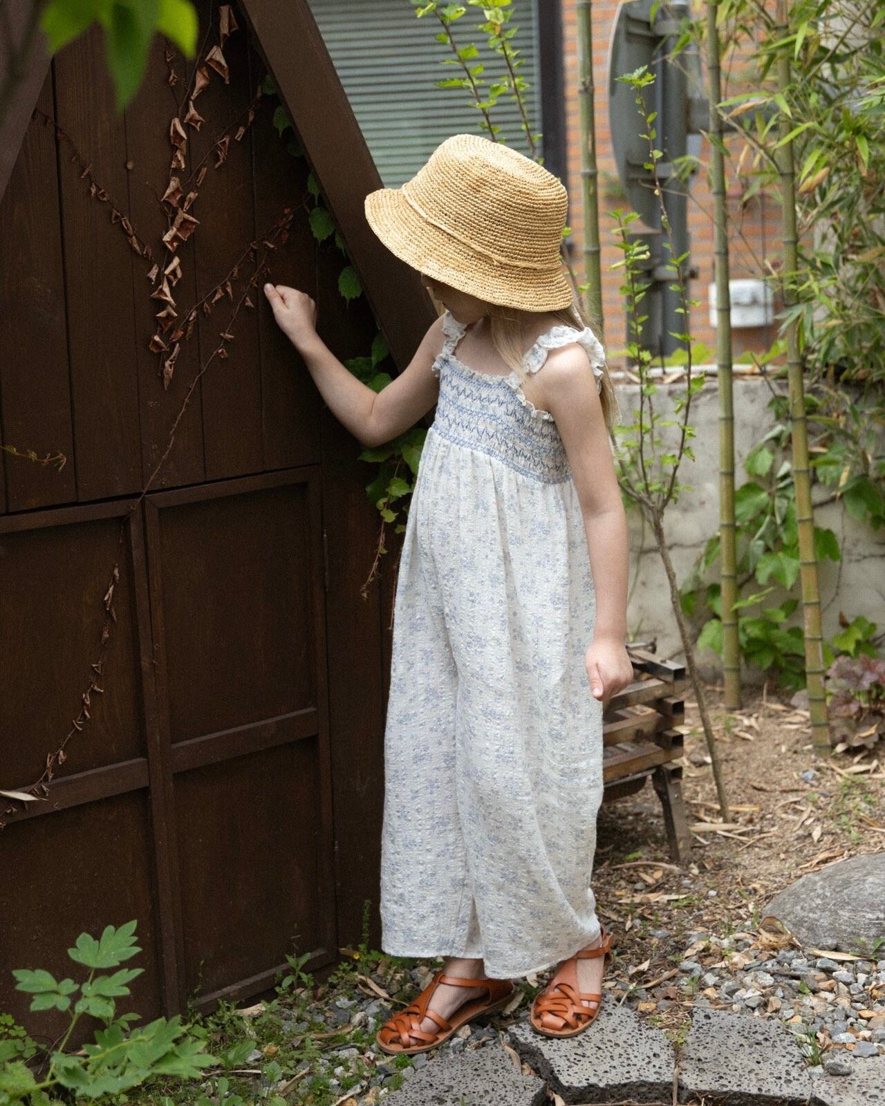 ★【即納】Floral Jumpsuit 《 S/90相当、L/110相当 》