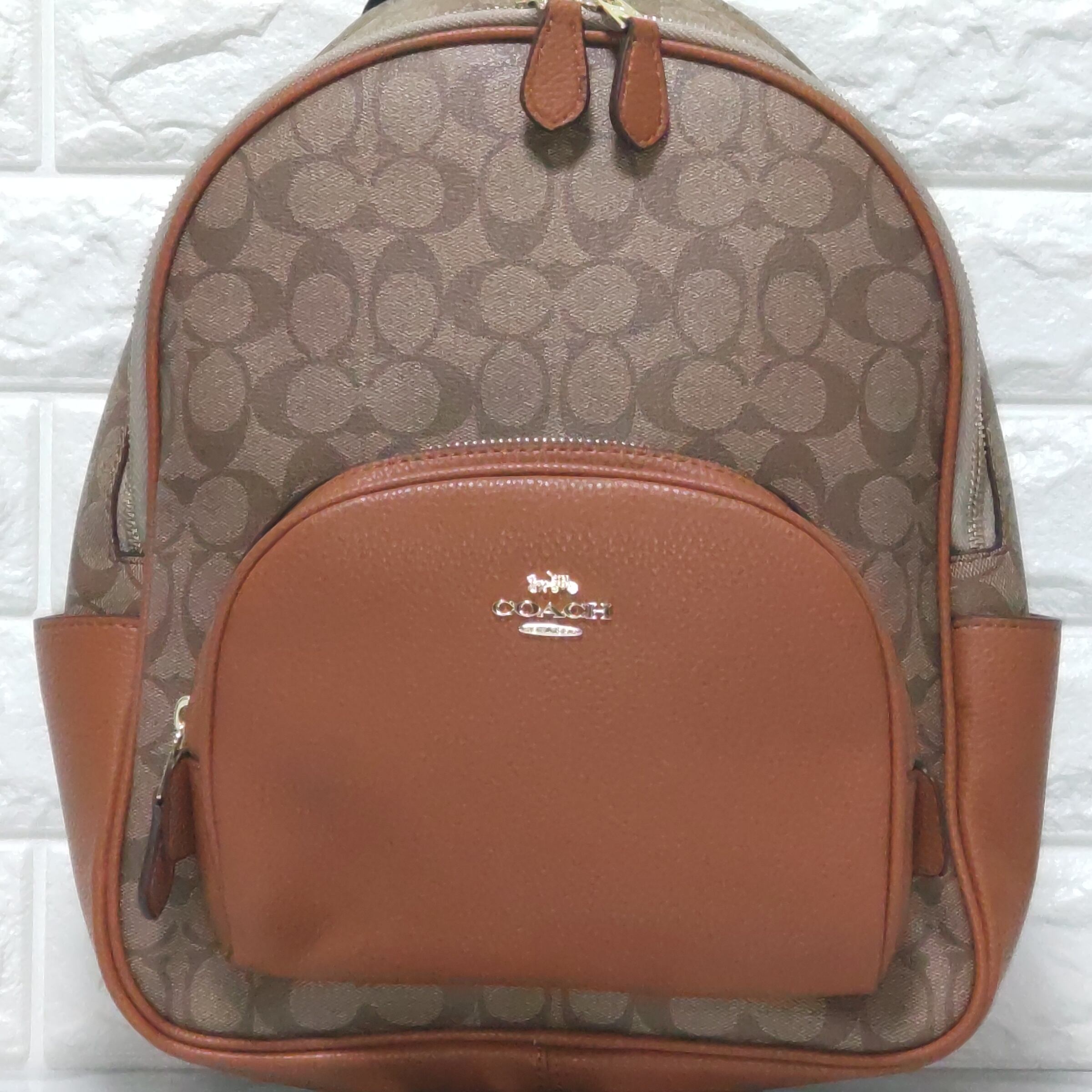 COACH コーチ シグネチャー バックパック カーキ サドル 未使用 | ebisuya
