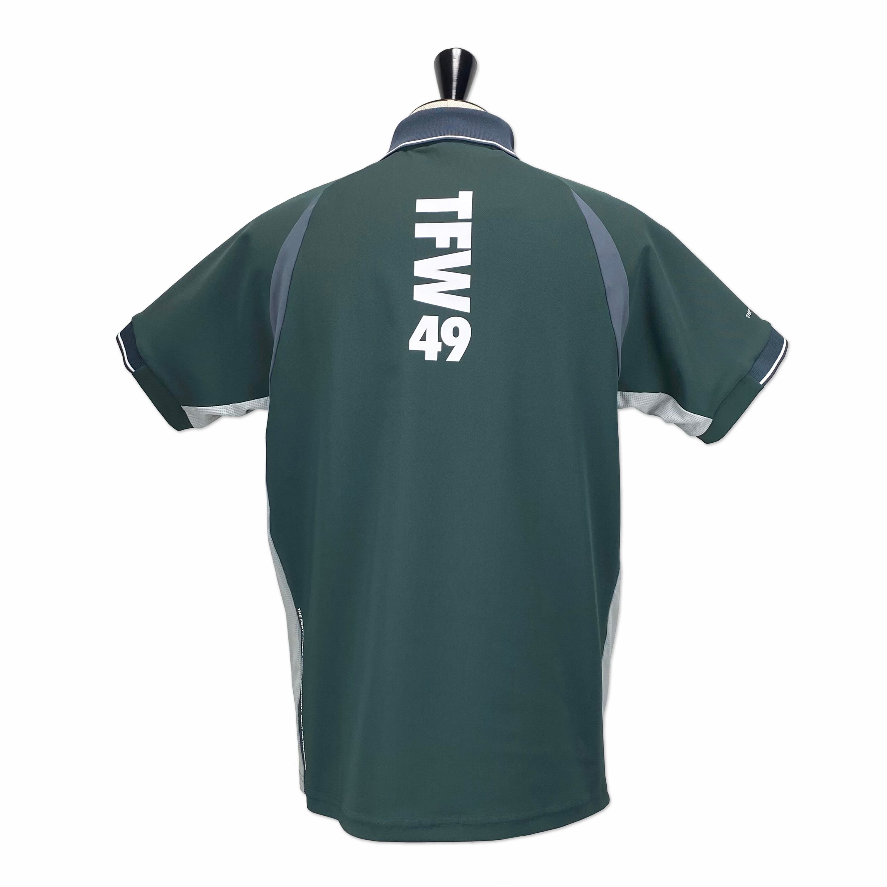 TFW49】《MEN'S》LINE SLEEVE POLO（D.GREEN） | Sandy GOLF