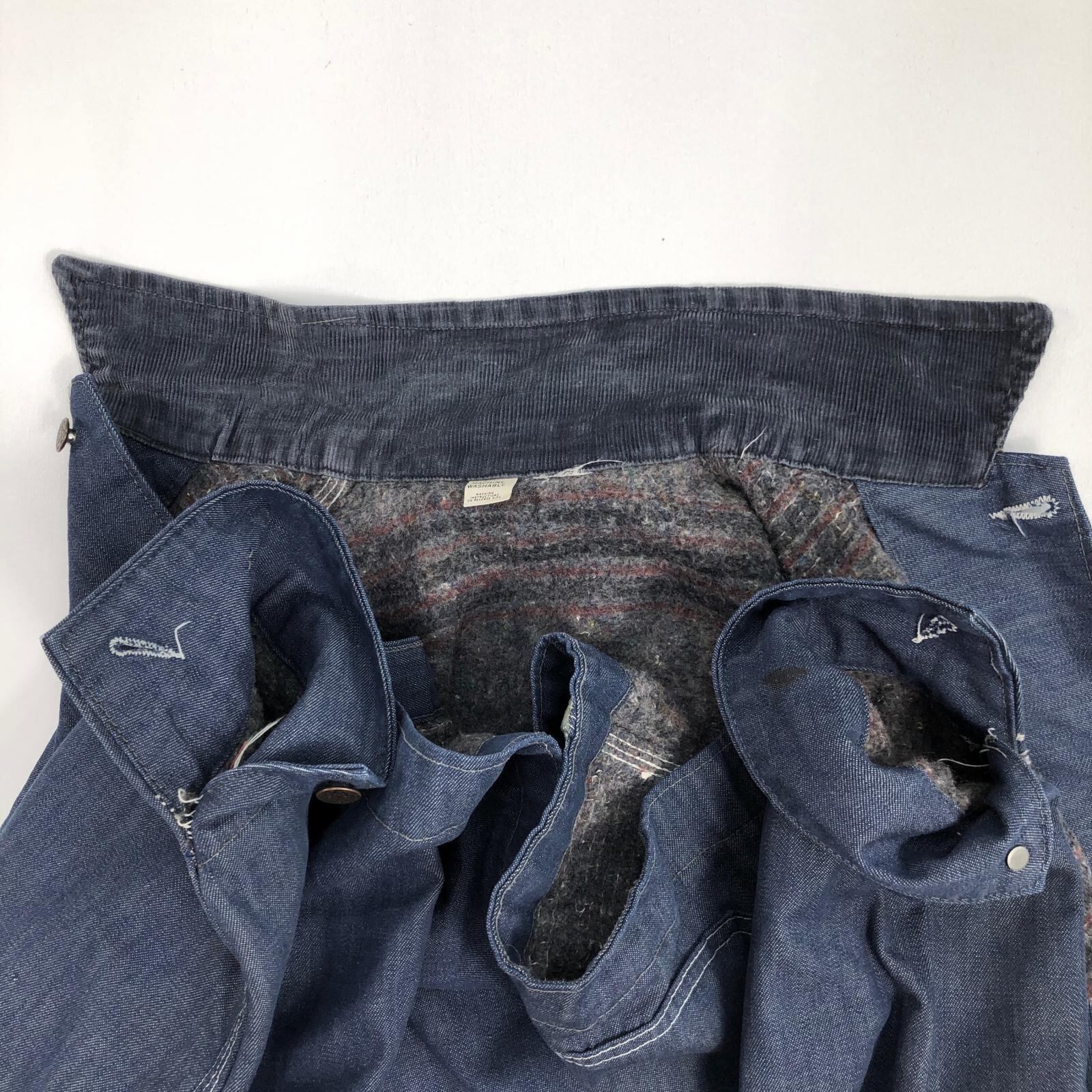 70年代 BLANKET COVERALL カバーオール ブランケット付き デニム