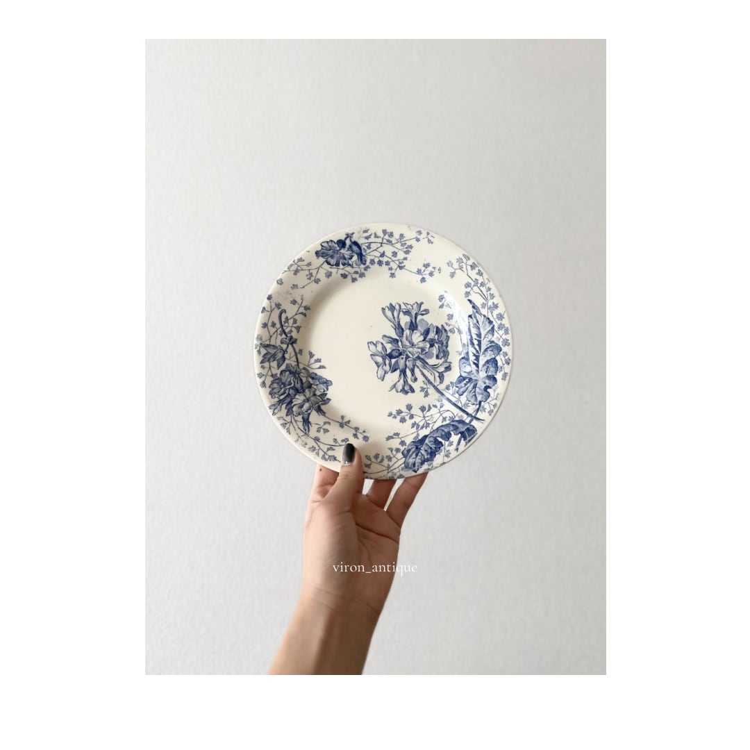 クレイユモントロー　Fraise フランスアンティーク コンポティエ　Ⅰ 美品 フランスアンティーク クレイユエモントローFRAISE コンポティエ