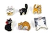 猫あるある　刺繍　ブローチ　猫雑貨　猫ファッション