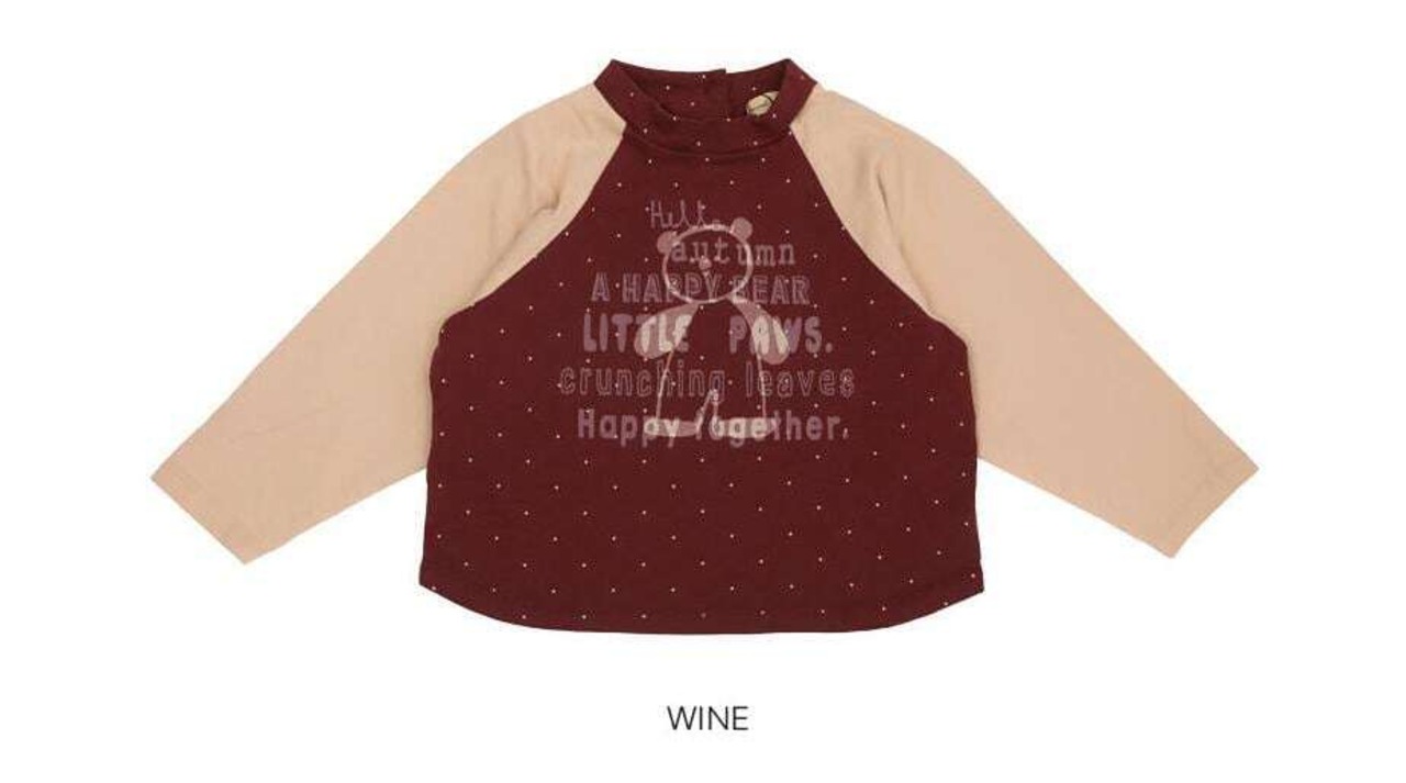 韓国子供服 / 26Autumn / 〖取寄〗Mardi Amber / ハッピーベアトップス / キッズ服 *XS~XXL*