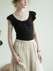 Ondine Contrast Layered Skirt F0699