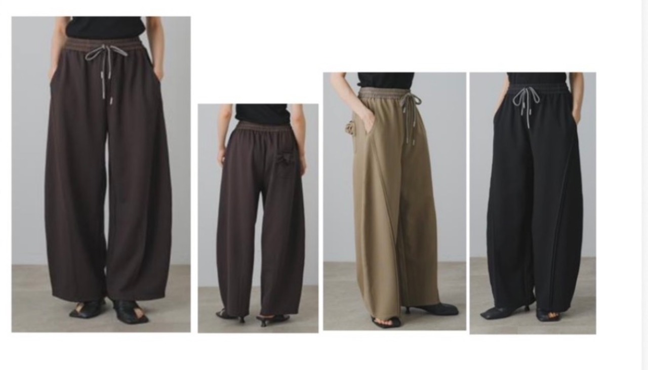 【GALENA】リボンポケットバレルパンツ　70062-1104