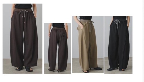 【GALENA】リボンポケットバレルパンツ　70062-1104