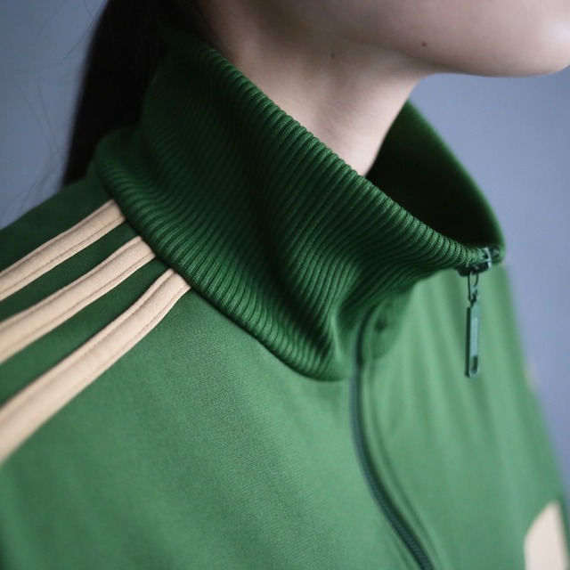 "old adidas" bi-color switching design loose silhouette track jacket